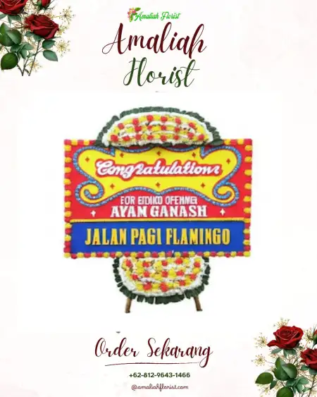 Sewa Papan Bunga Aula Serbaguna Zeni Bogor